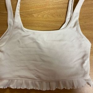 Zara ruffle hem top